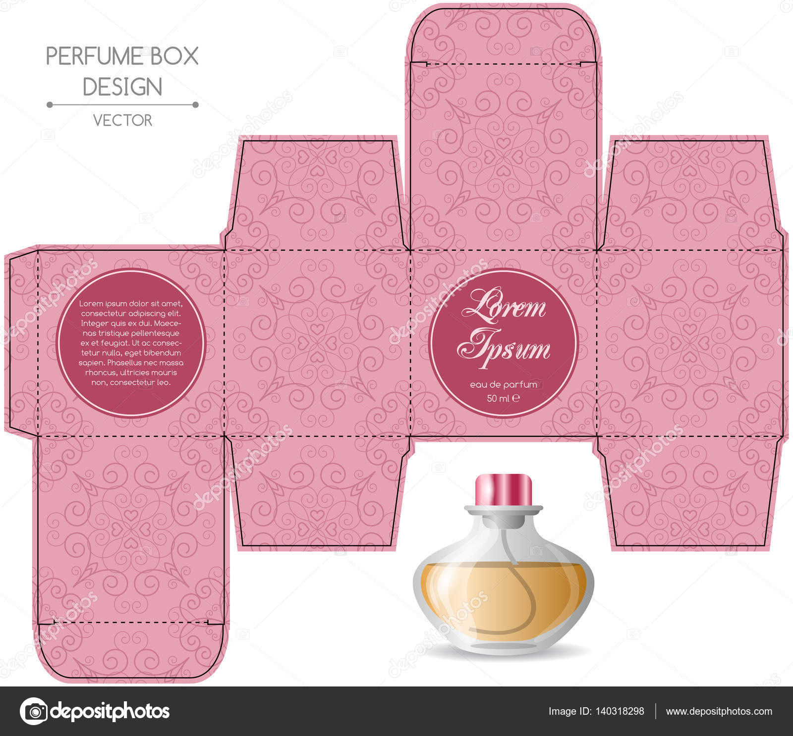 Perfume Box Design Stock Vector Image By C Nonikastar