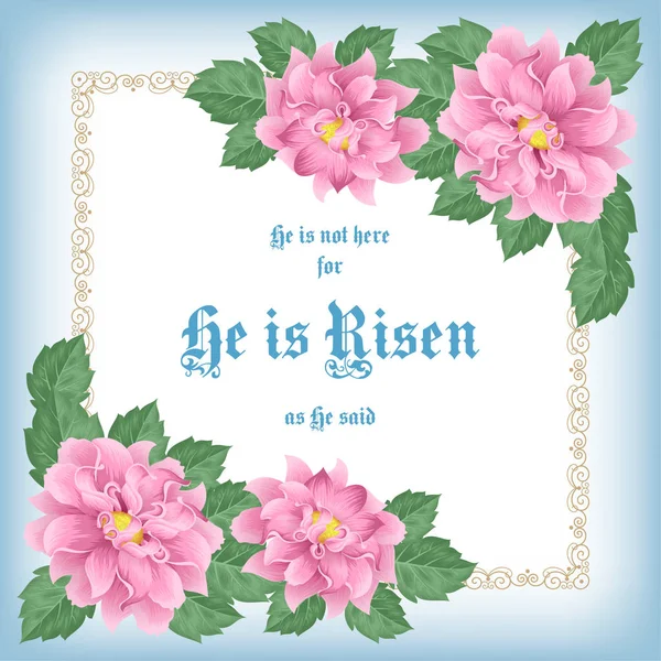 He is risen — Stock Vector © NonikaStar 139872754