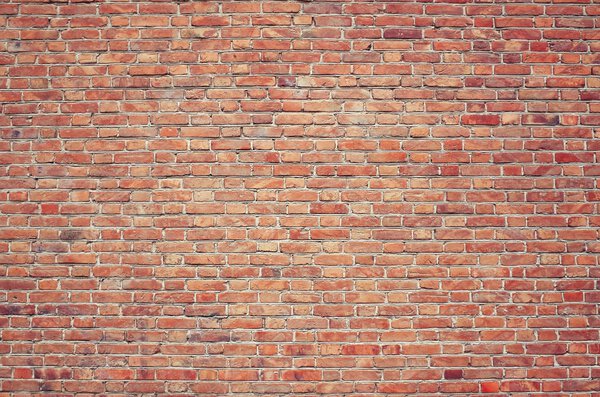 Vintage red bricks wall