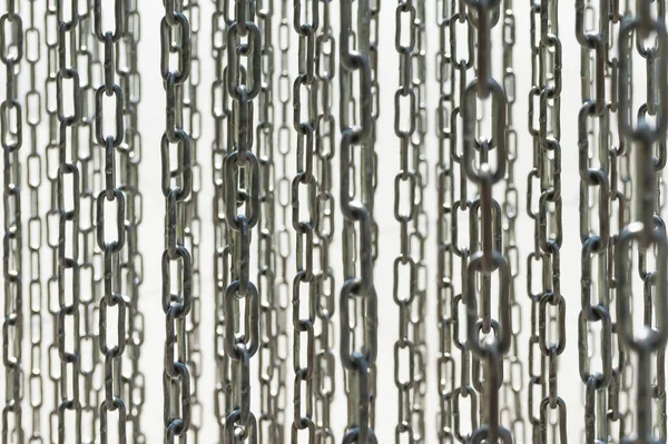 Birçok metal zincir arka plan dokusu — Stok fotoğraf