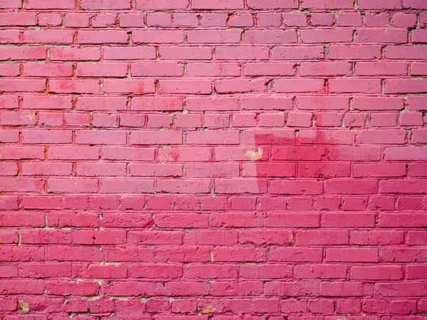 Нещодавно Пофарбована Фіолетова Фарба Старий Фон Текстури Цегляної Стіни Стокове Фото