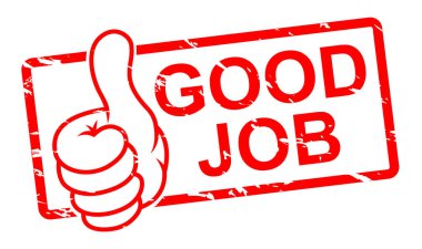 Aferin stamp, vektör çizim