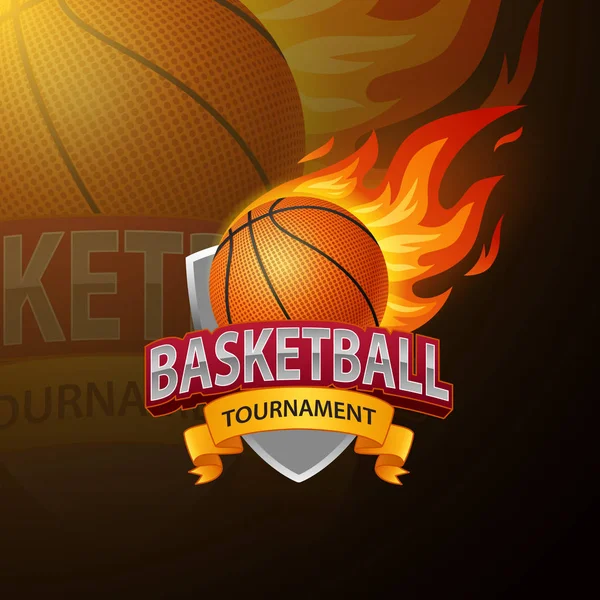 Design Des Basketball Sport Logos Vektorillustration — Stockvektor