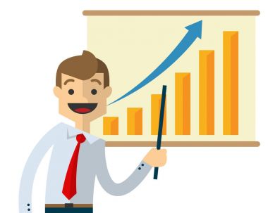 Sunu yaparken işadamı vektör