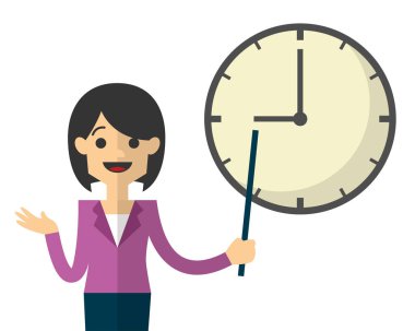 sunum yaparken iş kadını