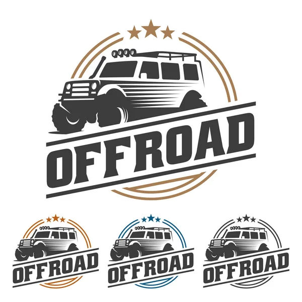 Off road αυτοκινήτων λογότυπο, λογότυπο offroad, Suv αυτοκινήτων λογότυπο πρότυπο, εκτός δρόμου — Διανυσματικό Αρχείο