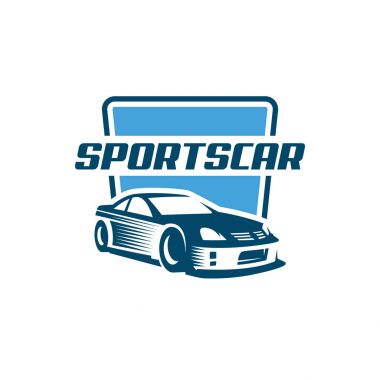 Sports Car Logo template or icon clipart