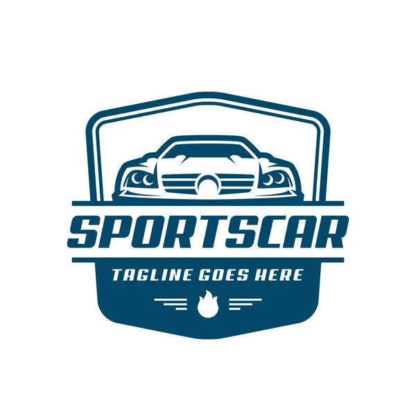 Sports Car Logo šablonu nebo ikonu — Stockový vektor