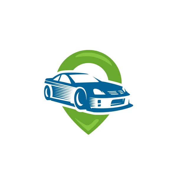 Ikonen eller sportbil logotyp mall — Stock vektor
