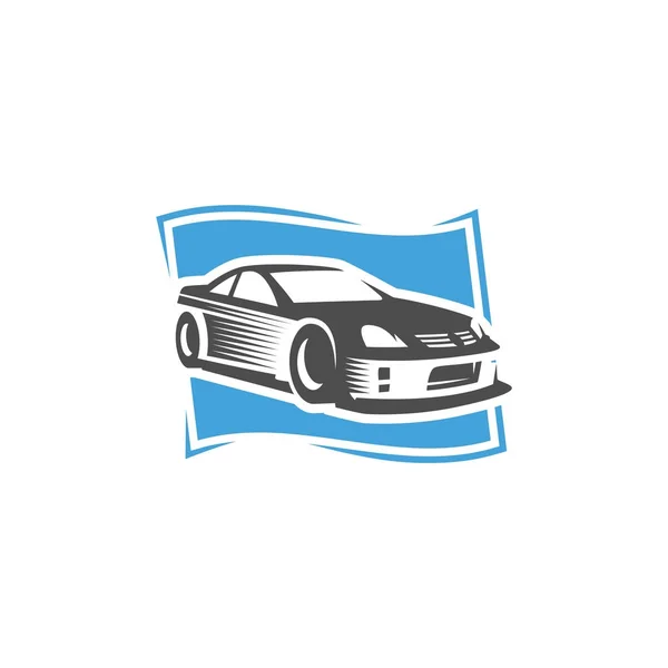 Πρότυπο αθλητικό αυτοκίνητο λογότυπο ή το εικονίδιο — Διανυσματικό Αρχείο