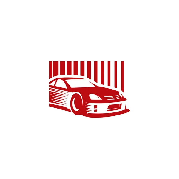 Logo del coche deportivo plantilla o icono — Archivo Imágenes Vectoriales