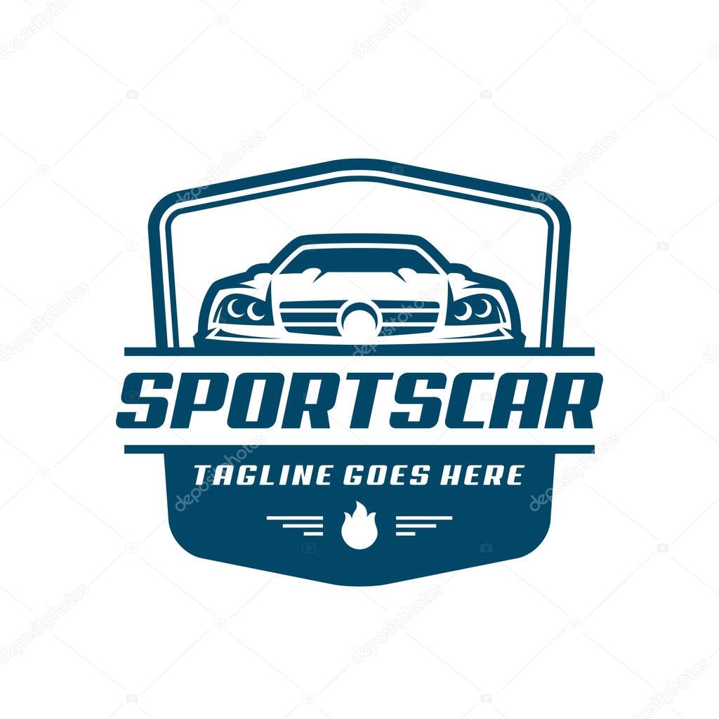 A ready to use template of Sports Car Logo or icon