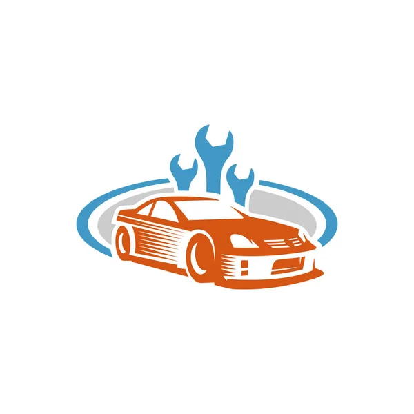 Logo del coche deportivo plantilla o icono — Vector de stock