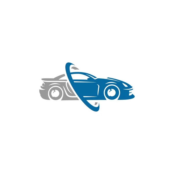 Logo del coche deportivo plantilla o icono — Vector de stock