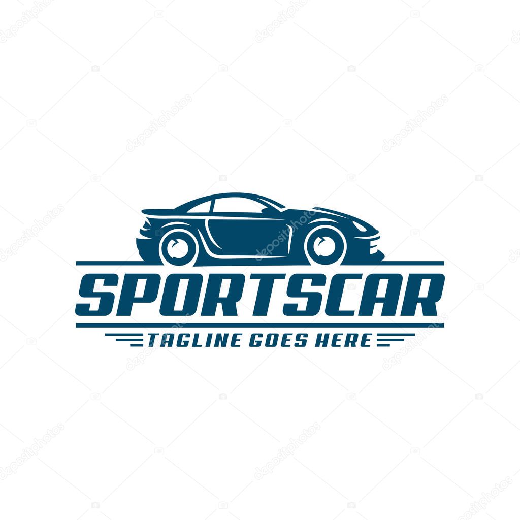 A ready to use template of Sports Car Logo or icon