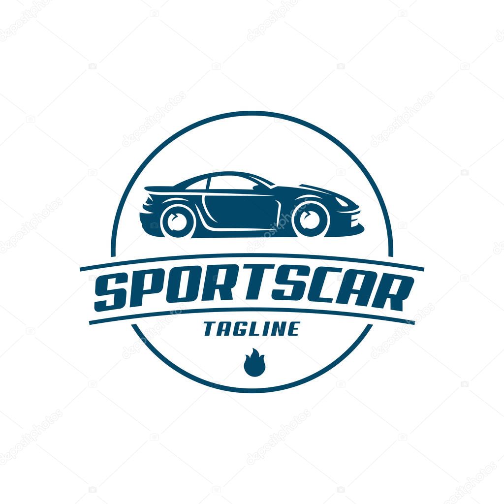 A ready to use template of Sports Car Logo or icon