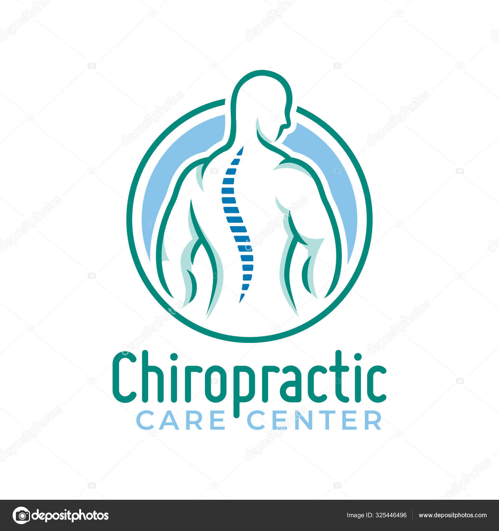 Logotipo quiropráctico vector, columna vertebral salud símbolo médico o  icono, plantilla de fisioterapia Vector de stock #325446496 de ©ednalstudio, image size:1600x1700