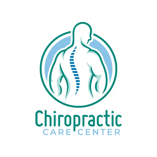 Chiropractic logotipo vetor, saúde da coluna símbolo médico ou ícone, modelo de fisioterapia Ilustração De Bancos De Imagens