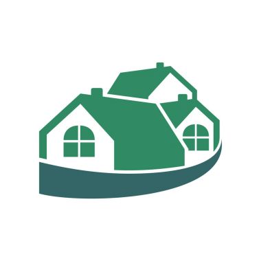 Sarılı grup ev yeşil Logo