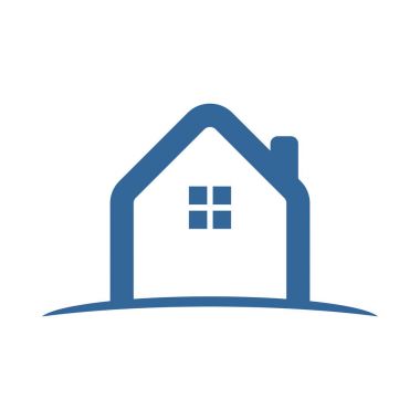 Basit soyut ev arazi simgesi