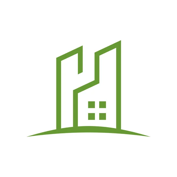 Eco Friendly Residence logotyp disposition — Stock vektor