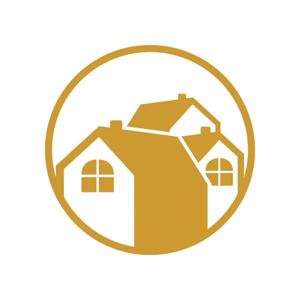 Grupo Circular Casa Oro Logo — Archivo Imágenes Vectoriales