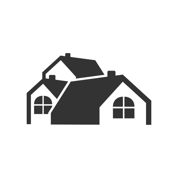 Logotipo de casa de grupo simple — Archivo Imágenes Vectoriales