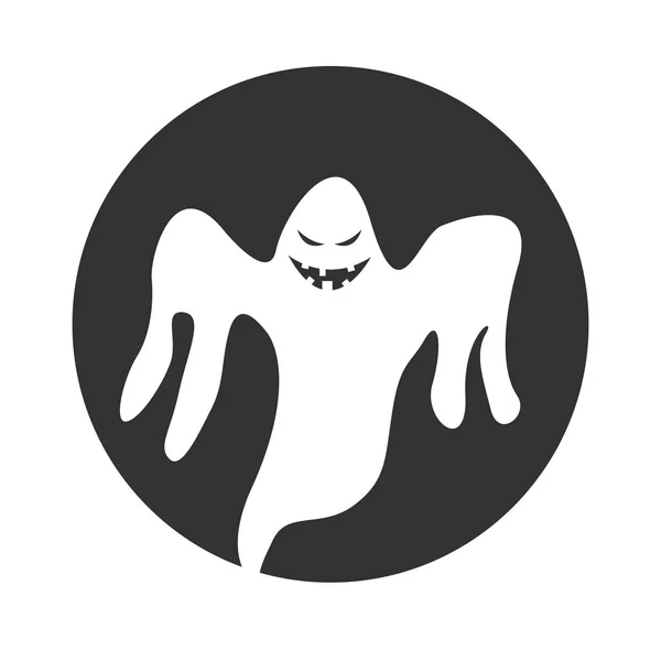 圈子邪恶的鬼魂 — 图库矢量图片
