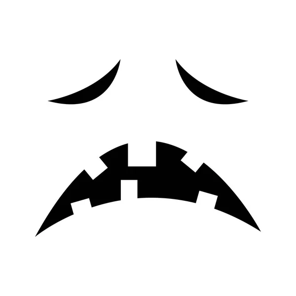 Triste visage fantôme — Image vectorielle