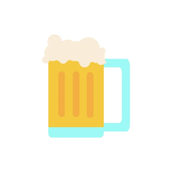 Vidrio común de cerveza — Vector de stock