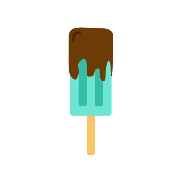 Bubblegum Popsicle Chocolate simples — Vetor de Stock