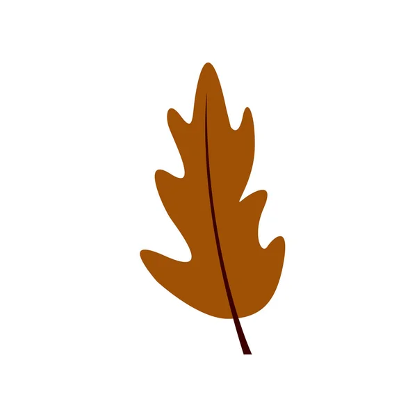 Liść brązowy proste — Wektor stockowy