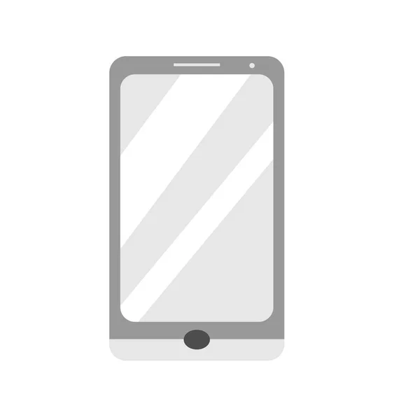 Dispositivo gadget smartphone grigio — Vettoriale Stock