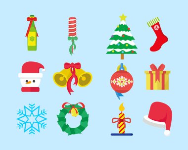 Sevimli Noel vektör kümesi paketi