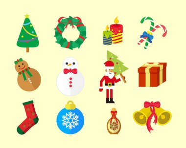 Noel eğlenceli vektör Icon Pack