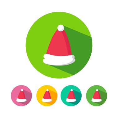 Basit Noel şapka simgeler