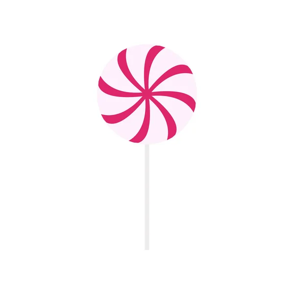 Lollipop rosa simple — Vector de stock