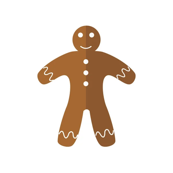 Simple Cute Gingerbread - Stok Vektor