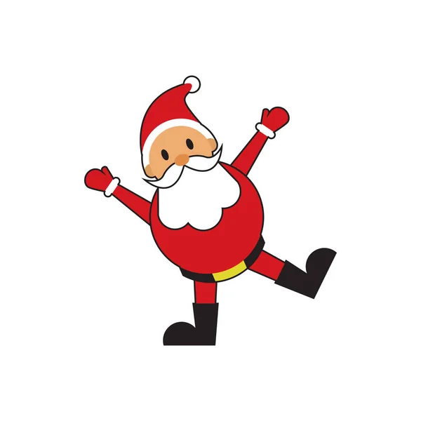 Симпатичный счастливый Санта — стоковый вектор
