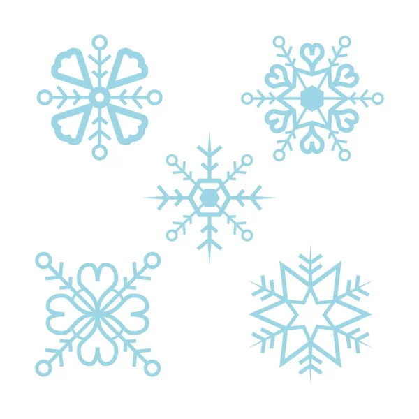 Paquete de copo de nieve — Archivo Imágenes Vectoriales