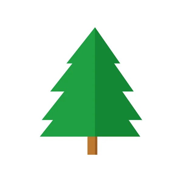 Jednoduchý smrk vánoční strom — Stockový vektor