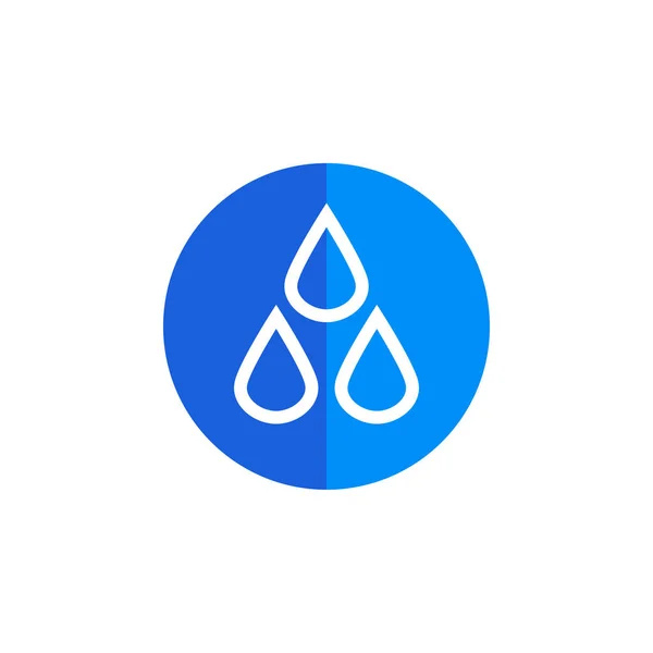 Círculo de agua trillizo — Vector de stock