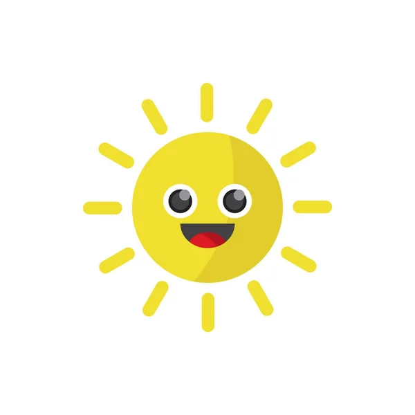 Feliz sonrisa soleada — Vector de stock