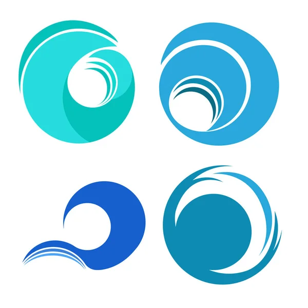 Pack de symboles vagues de mer — Image vectorielle
