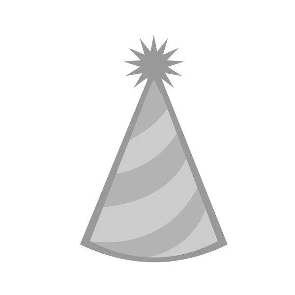 Chapeau de fête gris — Image vectorielle