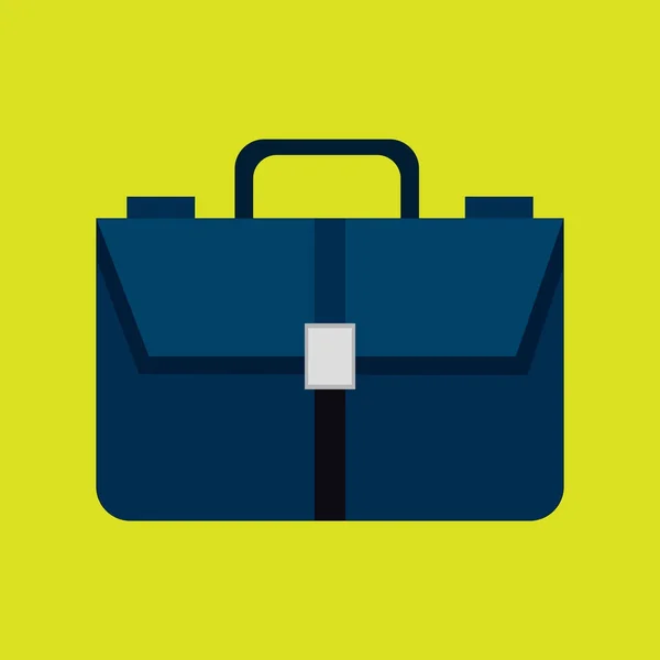 単純なオフィス スーツケース — ストックベクタ