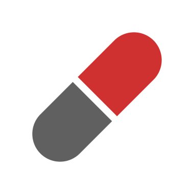 Basit kapsül ilaç sembolü