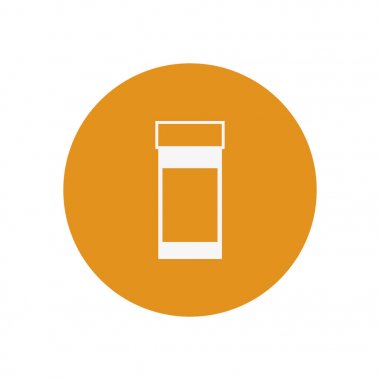 Basit ilaç şişe simgesi