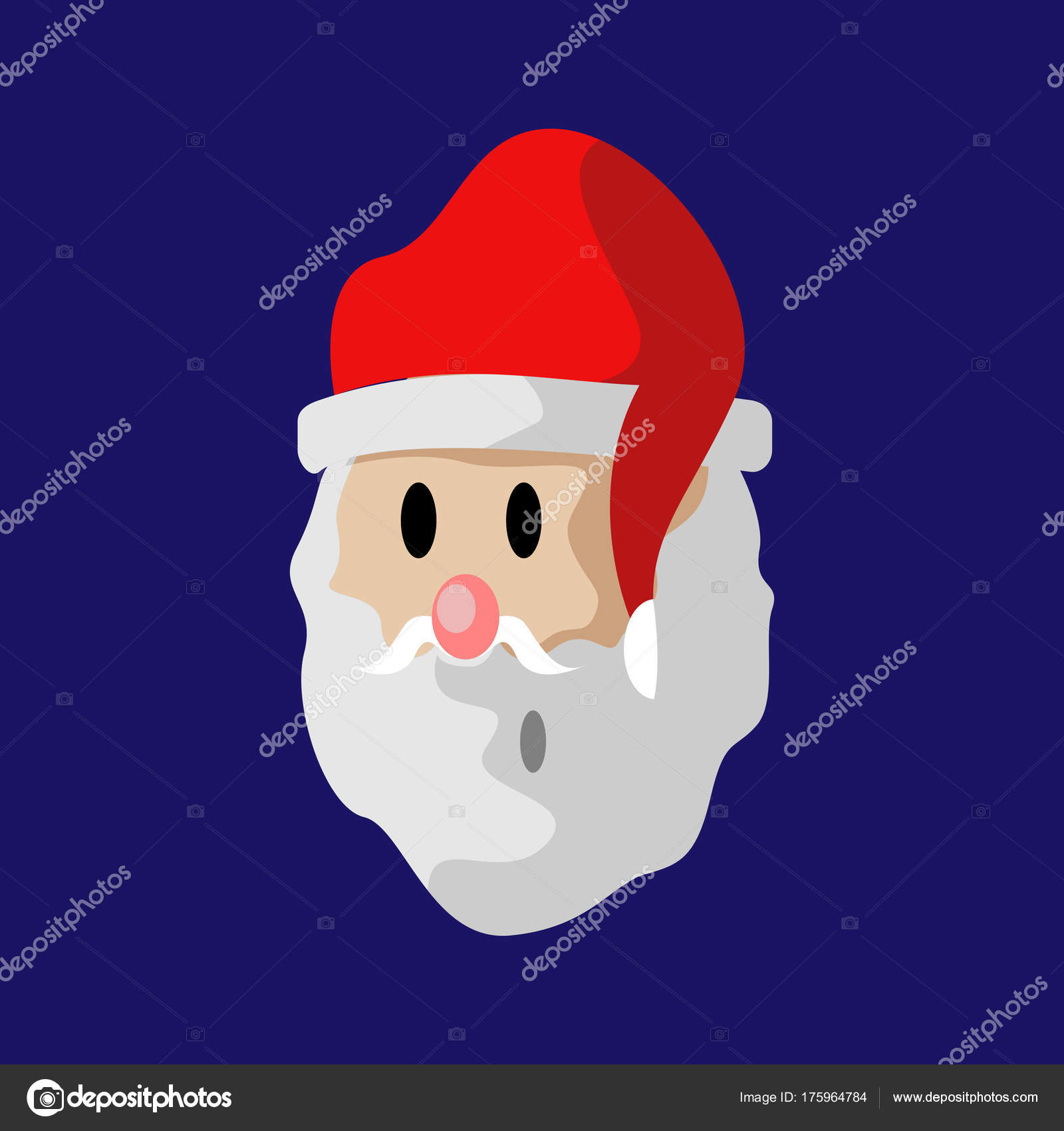 Cartoon Santa Claus Face Vector Illustration Stock Vector Image by ©svvell #175964784 Cartoon Santa Claus Face Vector Illustration Stock Vector Image by ©svvell #175964784