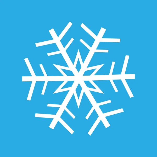 Resumen Simple copo de nieve Fondo azul Vector Ilustración — Archivo Imágenes Vectoriales